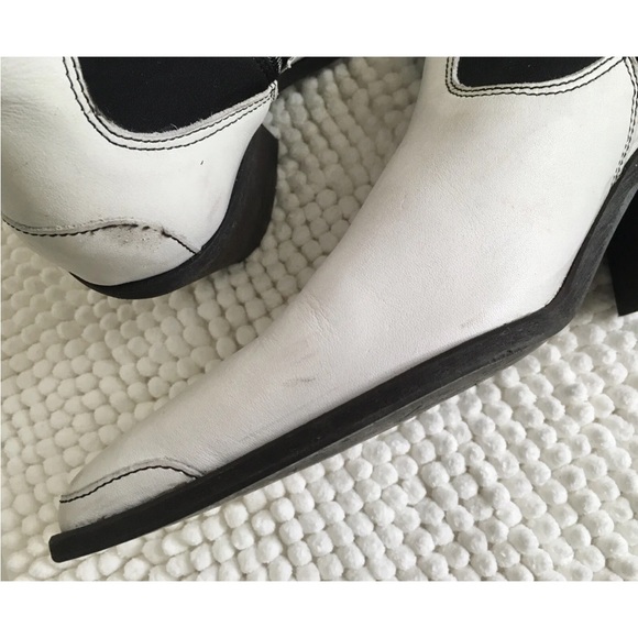 Free People Jackson West Boots Black & White Ankle US 8 / EU 38 - Picture 7 of 14